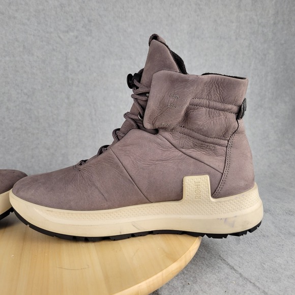 Ecco Solice Yak Leather‎ Goretex Boots Gravity Nubuck Women's 7-7.5 - Picture 6 of 11